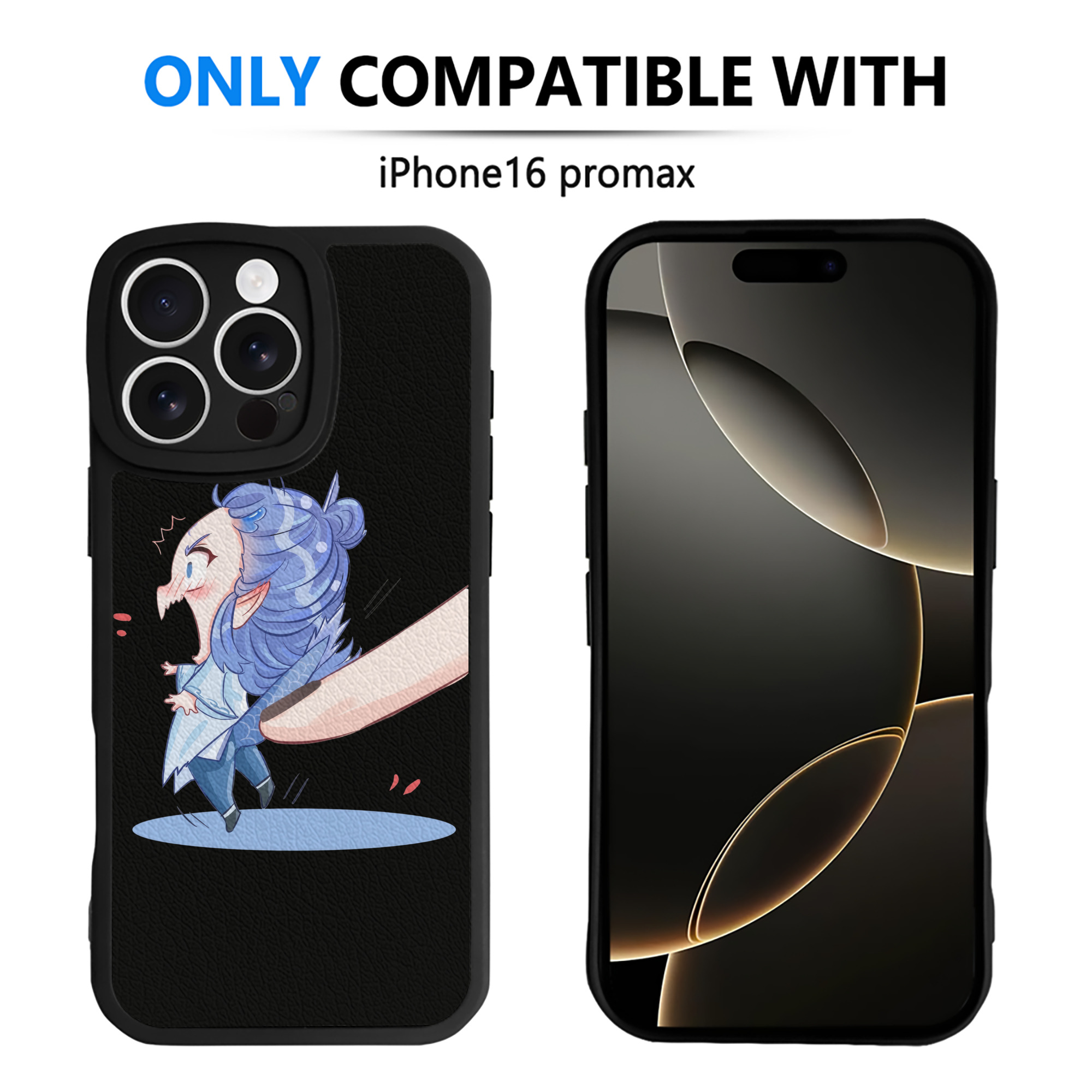 （画像用） Ne Zha 2 ナタ 魔童の大暴れ 【iPhone 16シリーズ対応】シリコンスマホケース（レザー調） 材質：シリコン